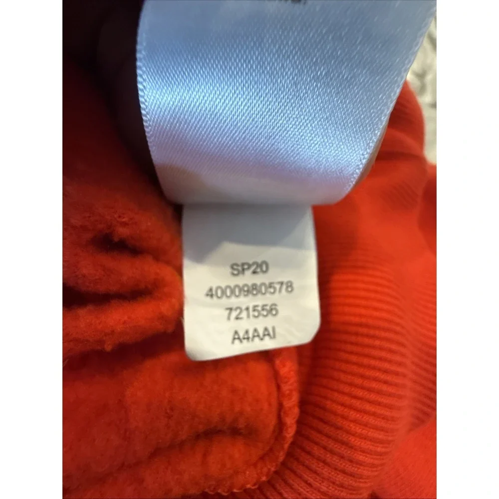 THE NORTH FACE Mens XXL Sweatshirt Embroidered Logo Crewneck Orange